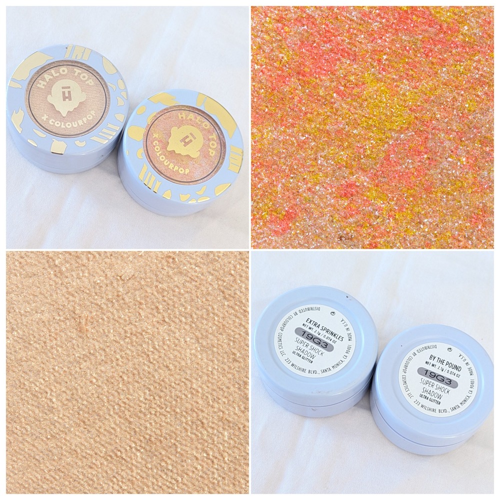 NEW ColourPop x Halo Top Super Shock Shadow Extra Sprinkles By The Pound Lot 2